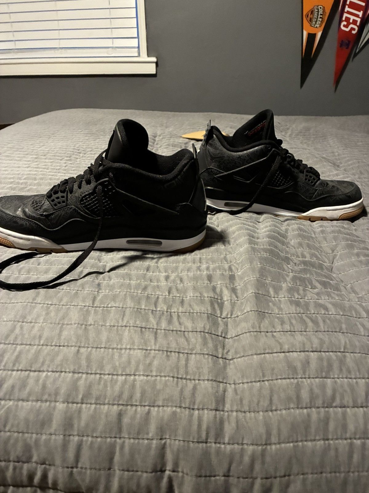 Jordan Brand Jordan 4 Retro Laser "Black Gum" Size US 11 / EU 44 - 3 Thumbnail