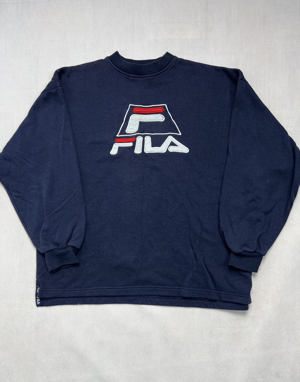 Fila × Vintage Sweatshirt Fila spellout vintage 90’s big logo Size US M / EU 48-50 / 2 - 2 Thumbnail
