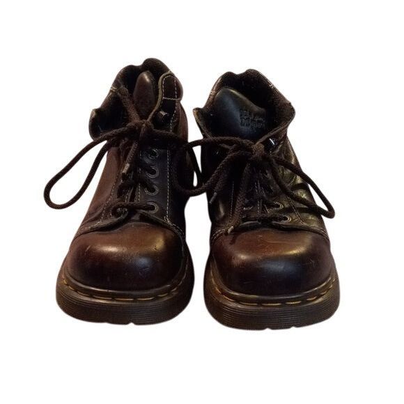 Dr. Martens Dr. Martens UK 7 US 9 Brown Leather Lace-Up Ankle Boots 8542 Size US 9 / IT 39 - 2 Thumbnail