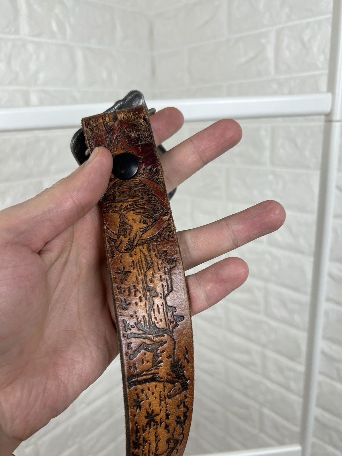 Cowboy Equipment × Vintage Country Western Music Buckle Belt Size ONE SIZE - 6 Thumbnail