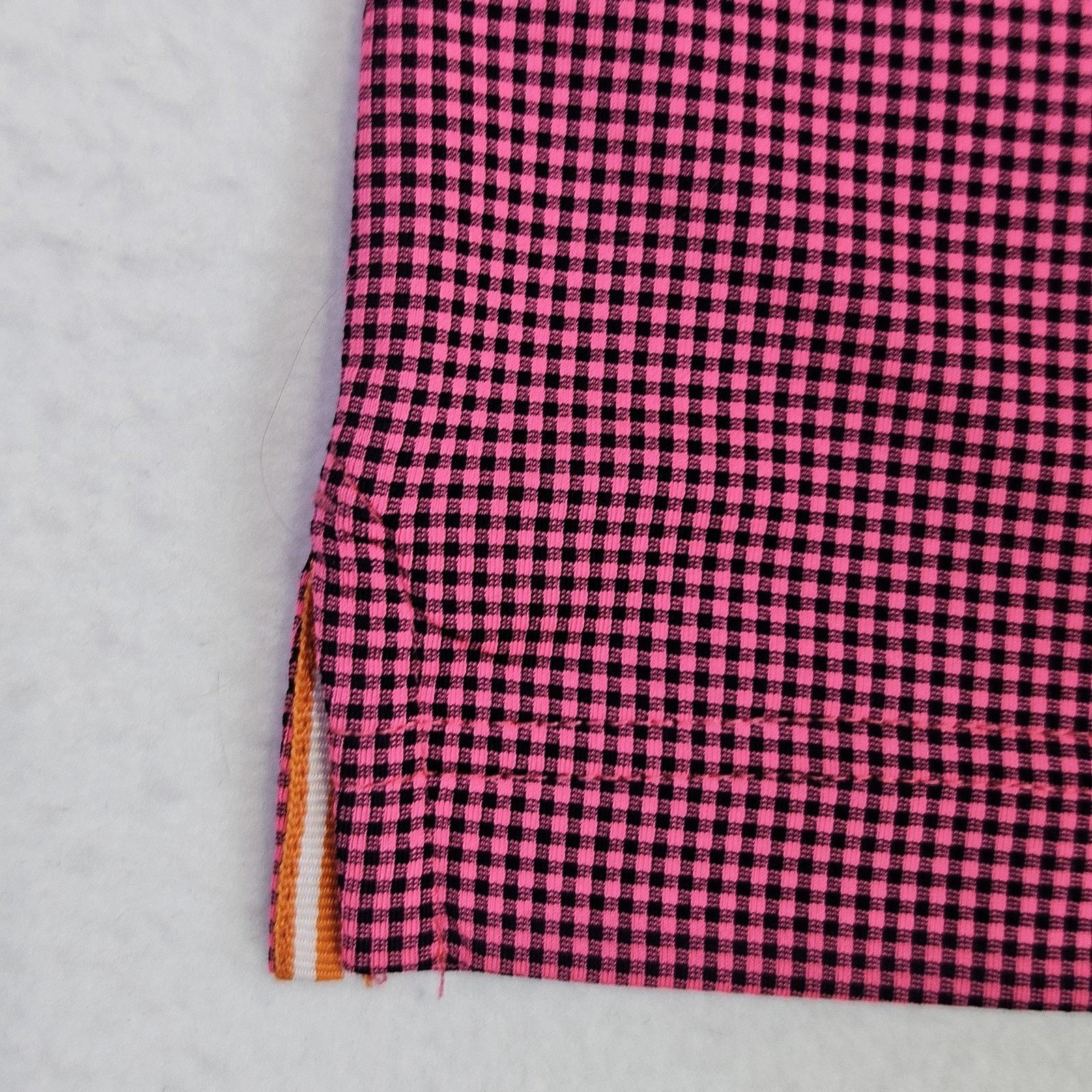 Swims SWIMS Crewart Polo Shirt Pink Micro Check Performance Golf Size US XXL / EU 58 / 5 - 7 Thumbnail