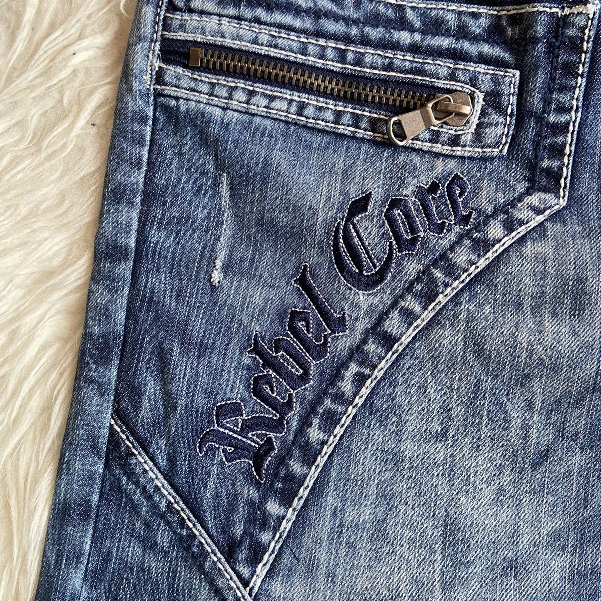 Rainbow 📌 Crazy Rainbow Y2K Avant-Garde Denim Jeans Size US 38 / EU 54 - 10 Thumbnail