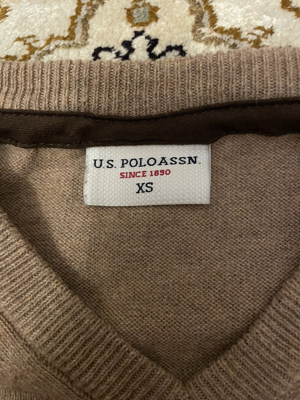 U.S. Polo Assn. Beige sweater Size US XS / EU 42 / 0 - 2 Thumbnail