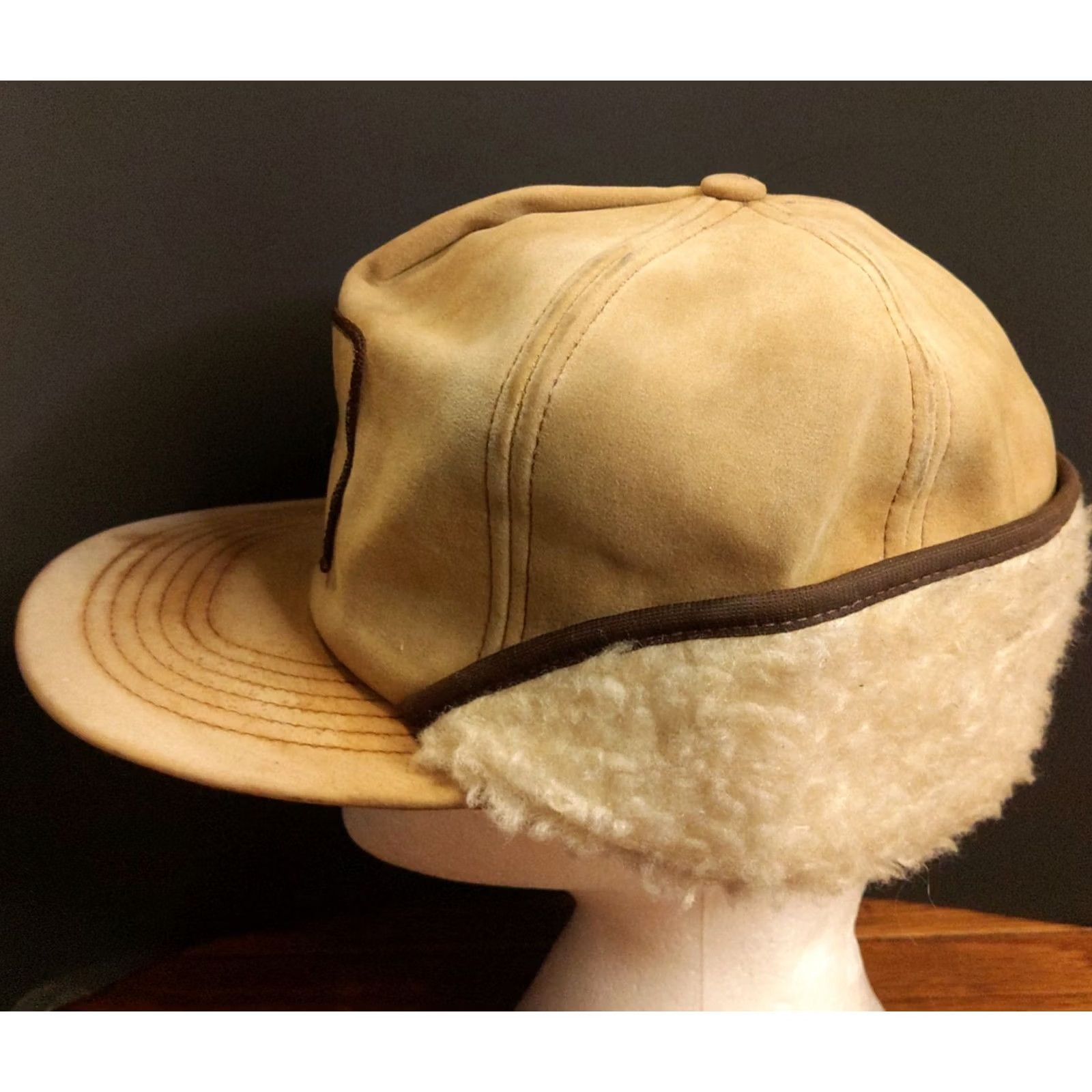 Vintage Vintage Garst Seed Corn Faux Suede Trapper Hat Beige Large L Workwear Men Cap Size US L / EU 52-54 / 3 - 4 Thumbnail