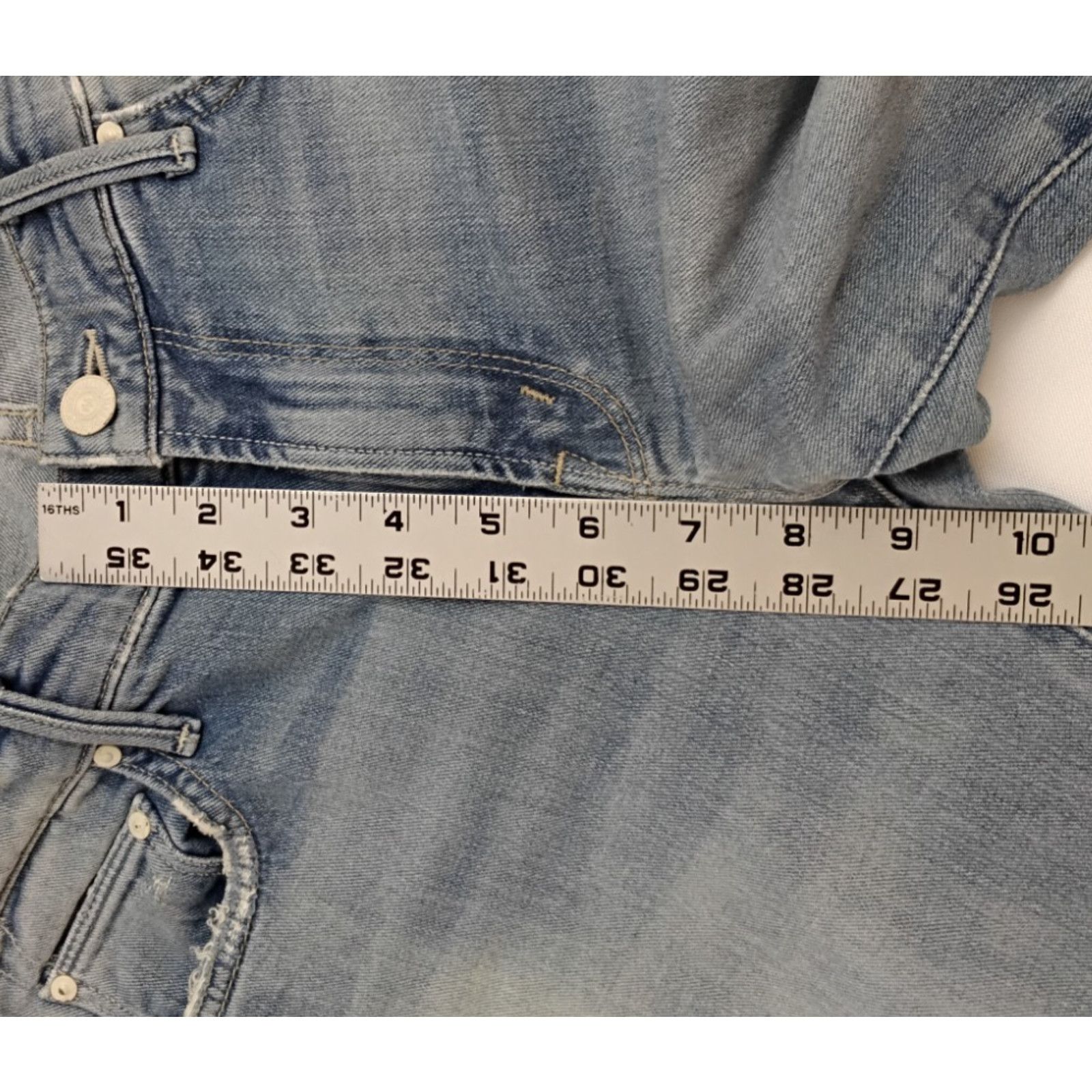 MOTHER Mother Jeans The Slacker Fray Women's 26x31 Light Wash Size 26" / US 2 / IT 38 - 15 Thumbnail