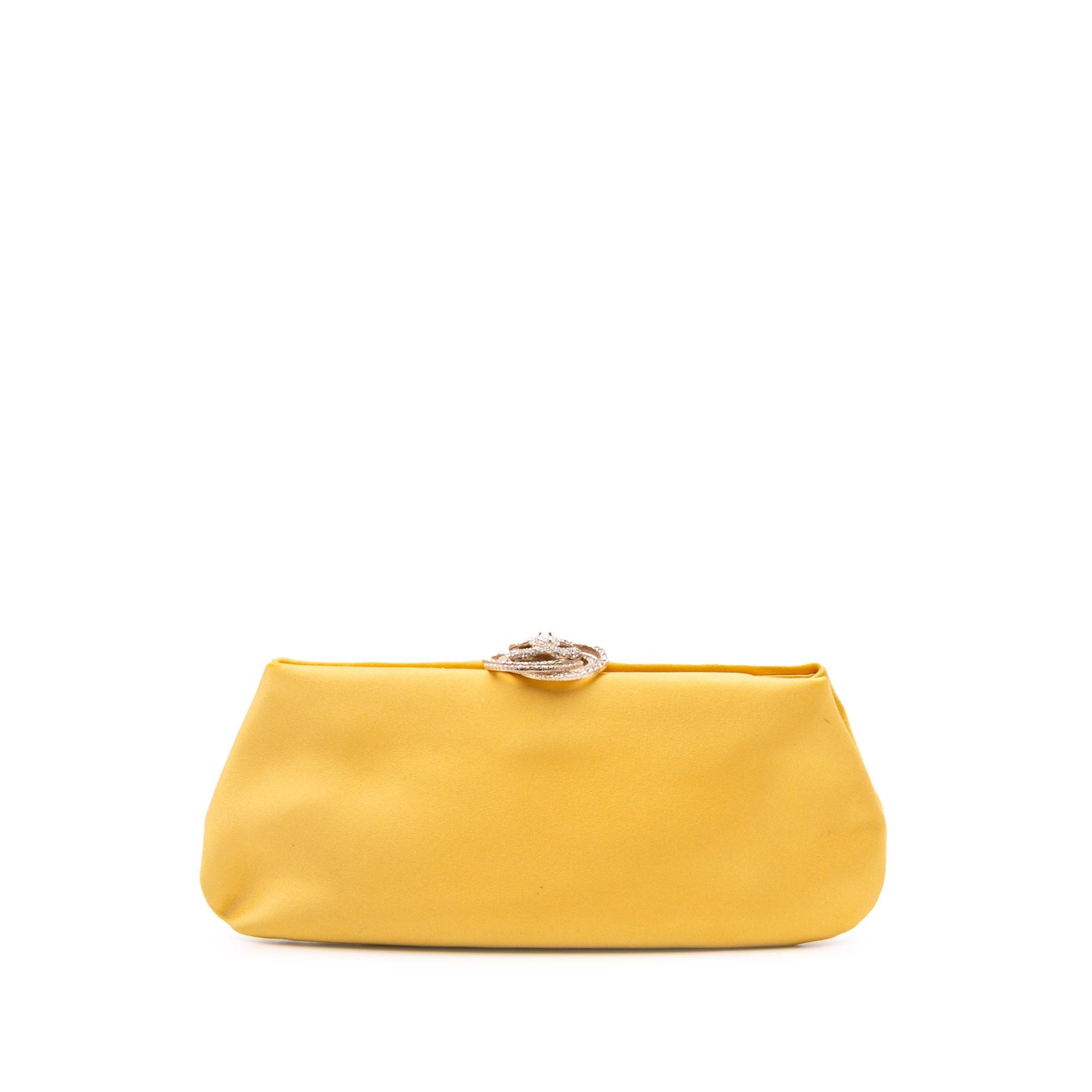 Chanel Satin Crystal Camellia Evening Frame Clutch Size ONE SIZE - 1 Thumbnail
