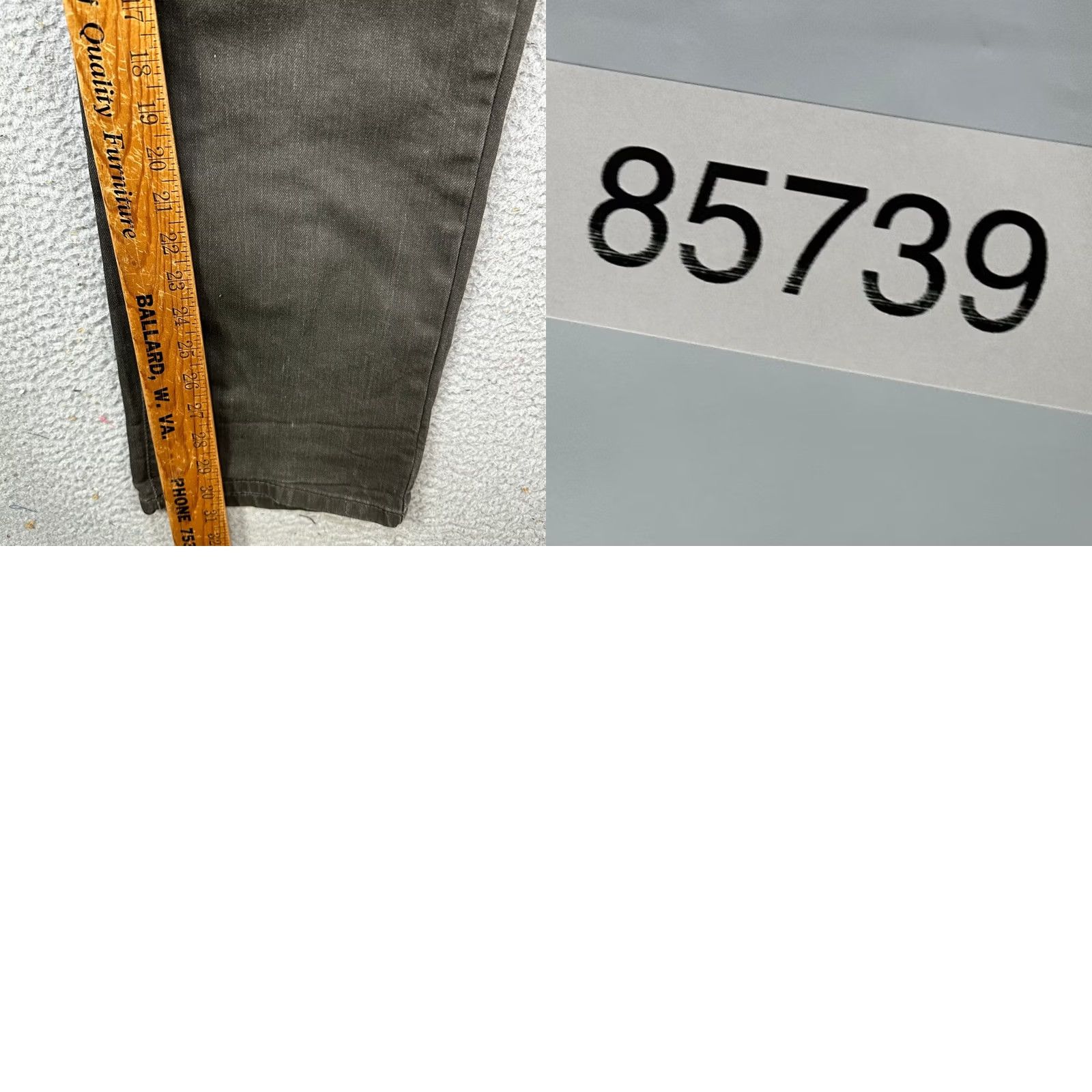 Levi's Levis 541 Mens Jeans Athletic Fit Tapered Dark Grey Red Tab Stretch 40X32 EUC Size US 40 / EU 56 - 8 Thumbnail