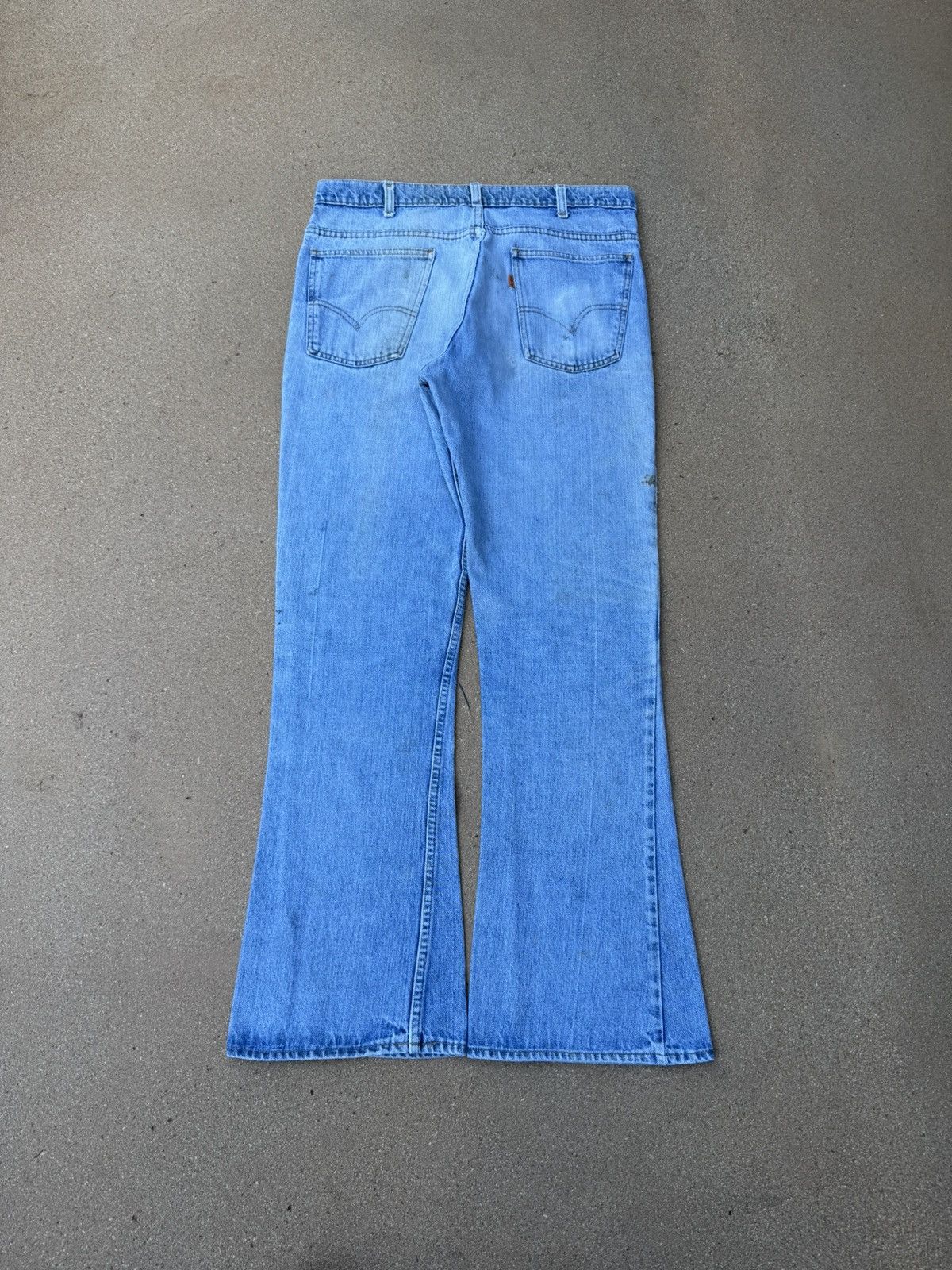 Levi's × Vintage Vtg 80’s Levi’s 646 Orange Tab Bellbottom Flare Jeans 34x31 Size US 34 / EU 50 - 2 Thumbnail