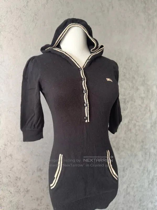 Burberry Burberry Black Wool Blend Long Cardigan. Size M / US 6-8 / IT 42-44 - 7 Thumbnail
