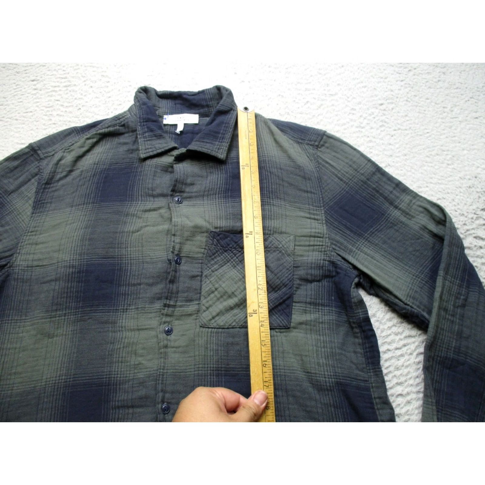 Save Khaki United Save Khaki United Shirt Mens L Green Plaid Long Sleeve Button Up Casual USA Size US L / EU 52-54 / 3 - 5 Thumbnail