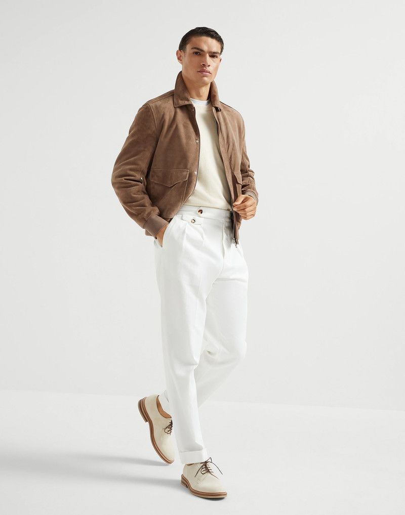 Brunello Cucinelli o1la1rc1a0326 Cashmere Sweater in Ivory Size US L / EU 52-54 / 3 - 5 Thumbnail