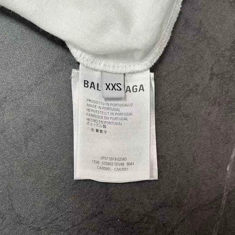 Balenciaga Balenciaga White Buckle Logo Short Sleeve Size US XXS / EU 40 - 4 Thumbnail
