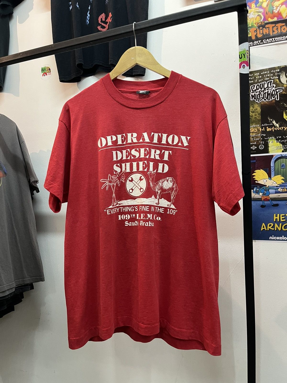 Vintage OPERATION DESERT SHIELD Size US L / EU 52-54 / 3 - 1 Thumbnail