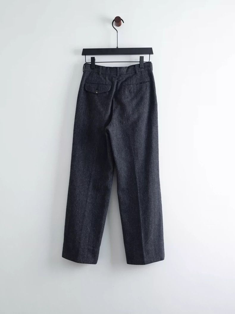 Comme des Garcons COMME des GARCONS HOMME dark grey straight leg wide pleated Size US 30 / EU 46 - 5 Thumbnail