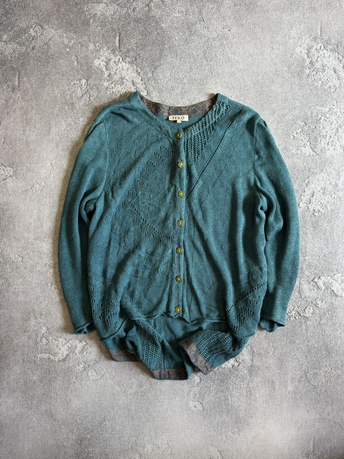 Vintage Ivko Button Up Cardigan Knitwear Sweater Size 42 Jumper Size M / US 6-8 / IT 42-44 - 1 Thumbnail