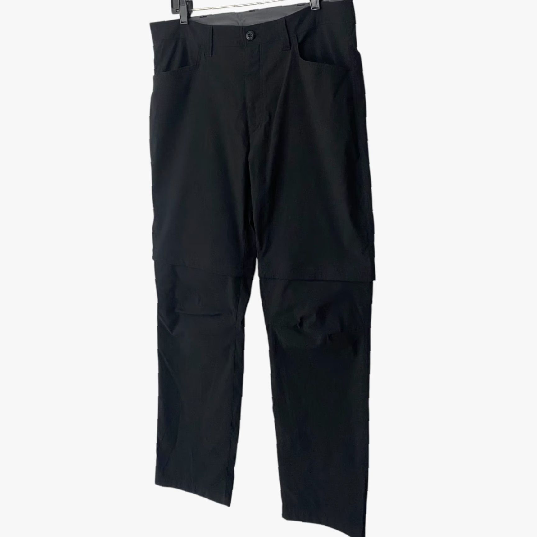 Eddie Bauer VINTAGE Eddie Bauer Convertible Tech Pants Black Men's 38X34 Rip-Stop Nylon Blend 5-Pocket Pockets Outdoor Hiking Size US 38 / EU 54 - 2 Thumbnail