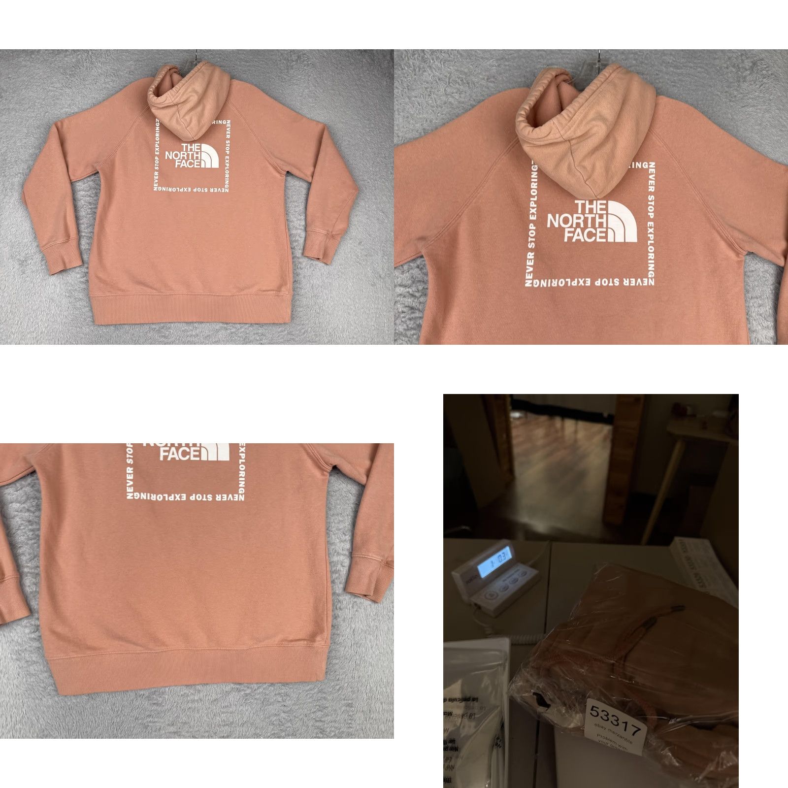 The North Face The North Face Hoodie Womens M Pink NSE Logo Fleece Pullover Sweatshirt Size M / US 6-8 / IT 42-44 - 9 Thumbnail