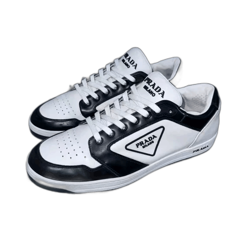 Prada prada black white lace up sneakers Size US 8 / EU 41 - 1 Thumbnail