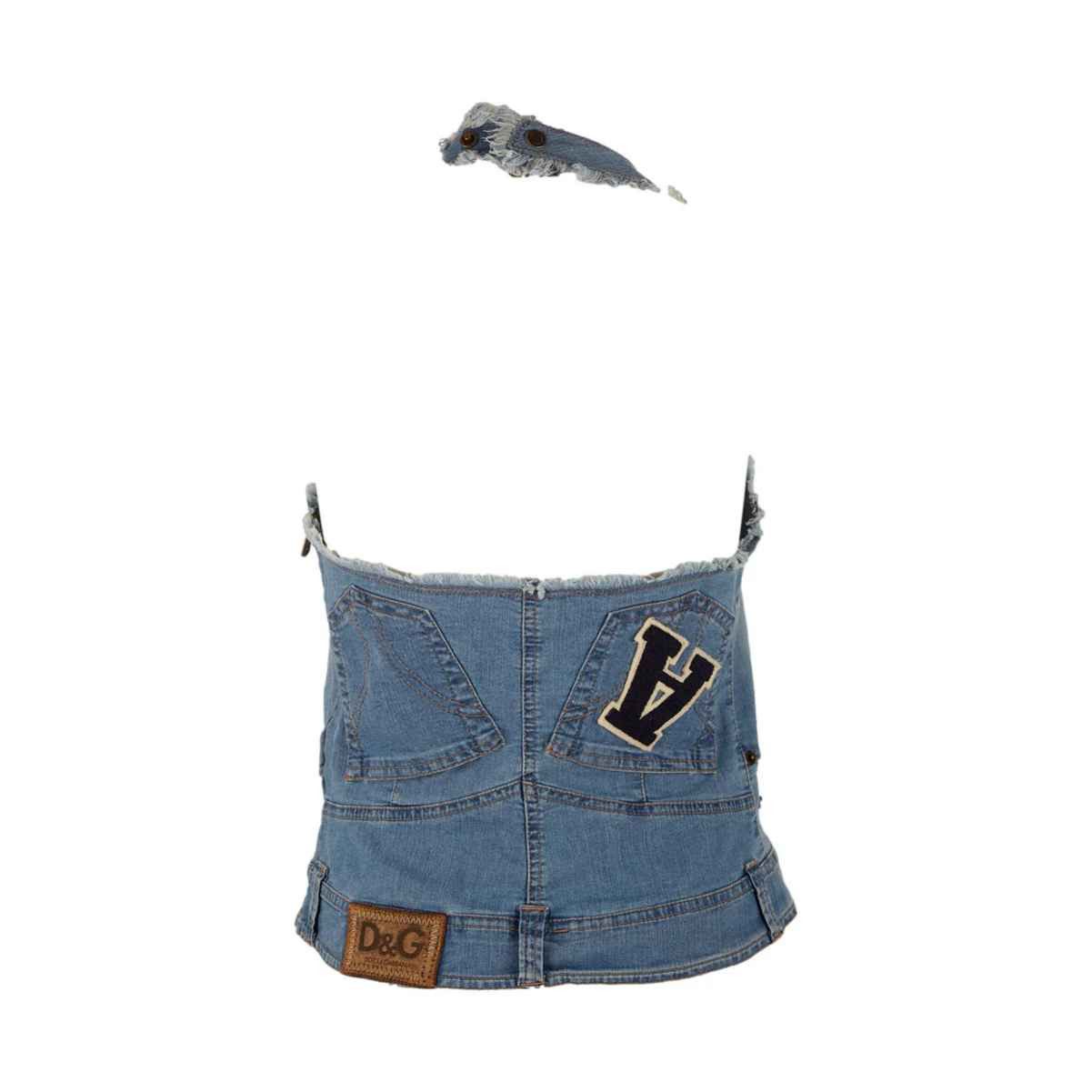 Dolce & Gabbana Dolce Gabbana D&G Patch Patches Cheerleader Bustier Top Size M / US 6-8 / IT 42-44 - 2 Thumbnail