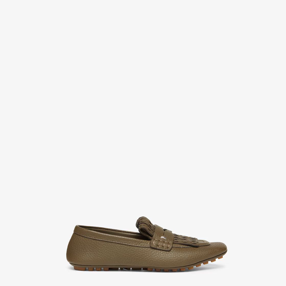 Fendi o1B3y1r0426 Selleria Driving Loafers in Brown Size US 8 / IT 38 - 1 Thumbnail