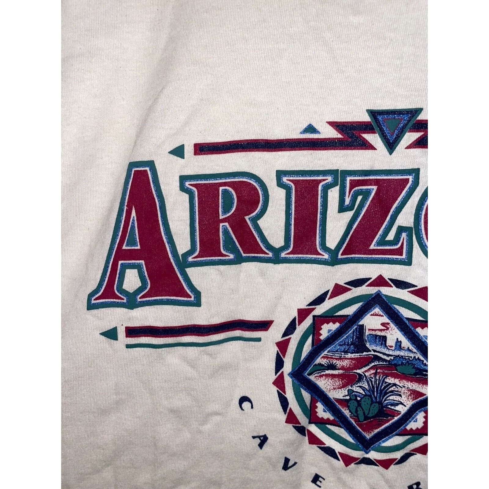 Vintage Vintage Arizona Shirt Cave Creek Desert Shirt Tee Large 90s Size US L / EU 52-54 / 3 - 3 Thumbnail
