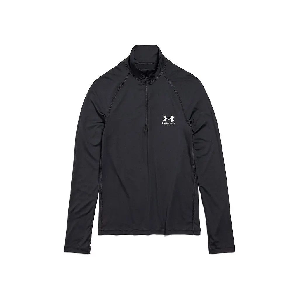 o1w1db10925 Under Armour® Fitted Zip-Up Jacket in Black