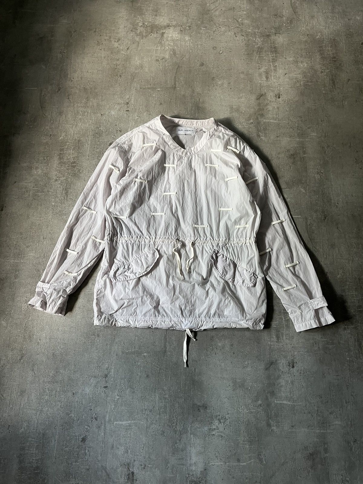 Our Legacy Our legacy nylon sweatshirt rare white Size US M / EU 48-50 / 2 - 1 Thumbnail