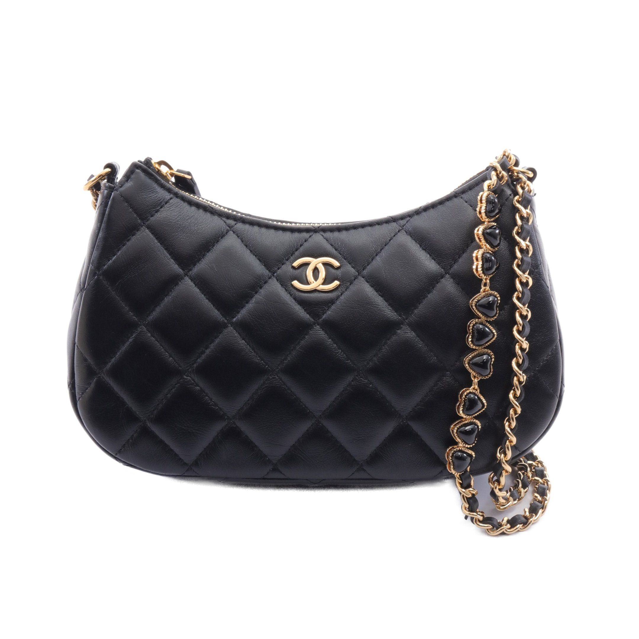 Chanel Chanel Matelasse Chain Shoulder Bag Leather Black Gold Hardware Size ONE SIZE - 1 Thumbnail