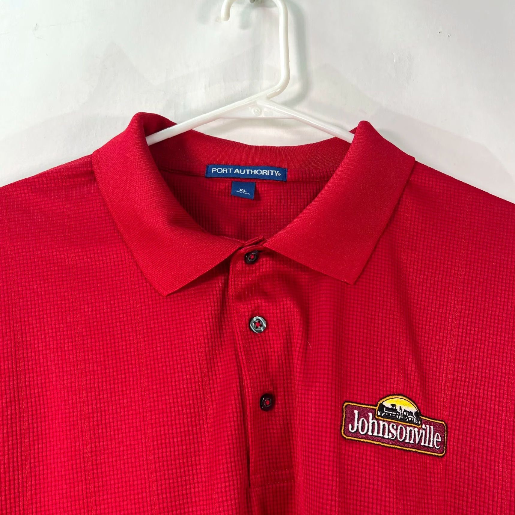 Port Authority Port Authority Mens Short Sleeve Collared Red Polo T Shirt XL Size US XL / EU 56 / 4 - 3 Thumbnail