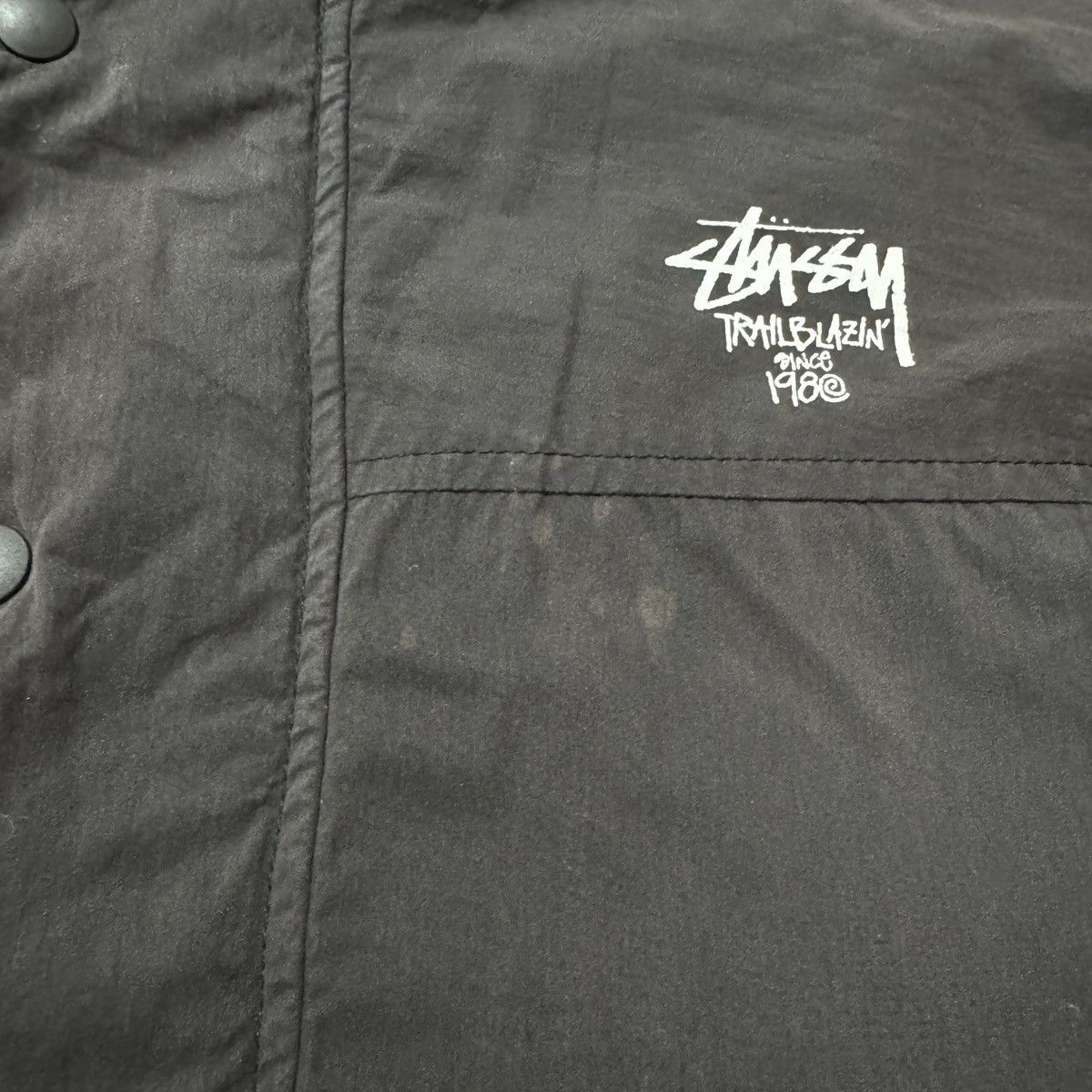Stussy × Vintage Vintage Stussy Reversible Fleece Jacket Size US L / EU 52-54 / 3 - 13 Thumbnail