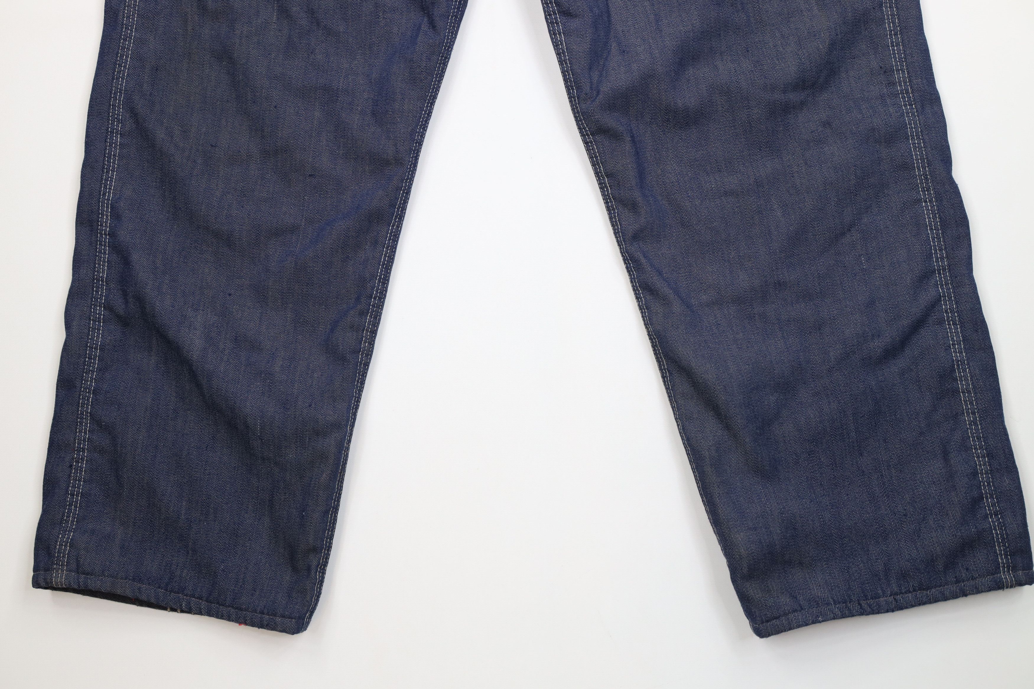 Vintage Vintage 60s 70s Streetwear Quilt Lined Wide Leg Jeans Size US 36 / EU 52 - 5 Thumbnail