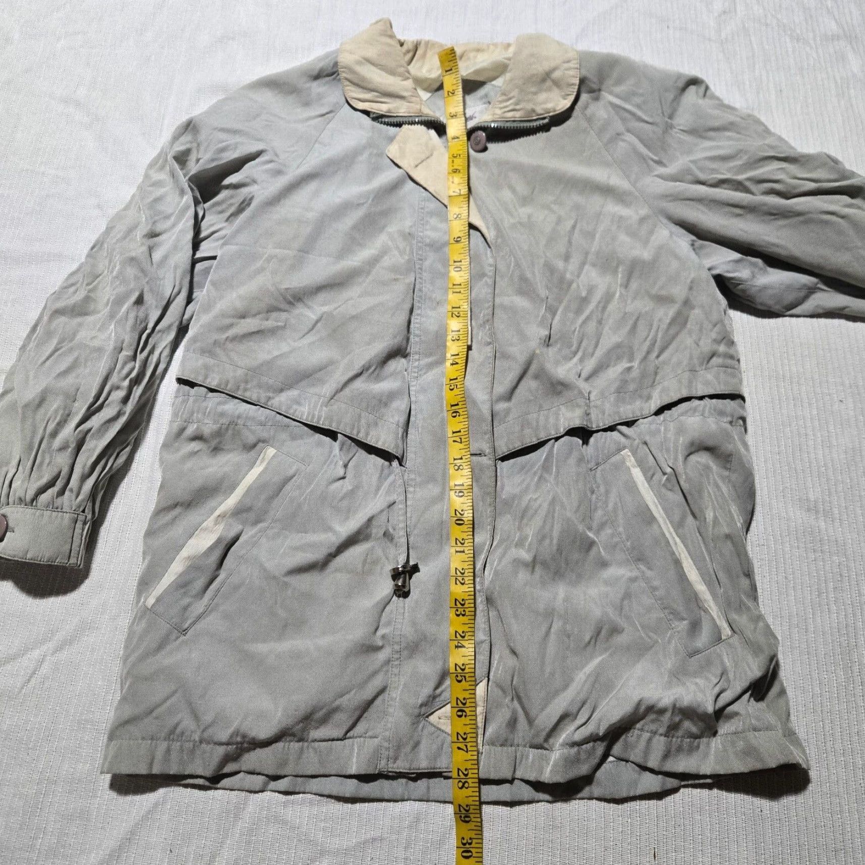 Vintage Jacqueline Ferrar Jacket Women Beige/Brown Adult Size S Small Zip Button Coat/ Jacket for All Occasion Womens Size S / US 4 / IT 40 - 6 Thumbnail
