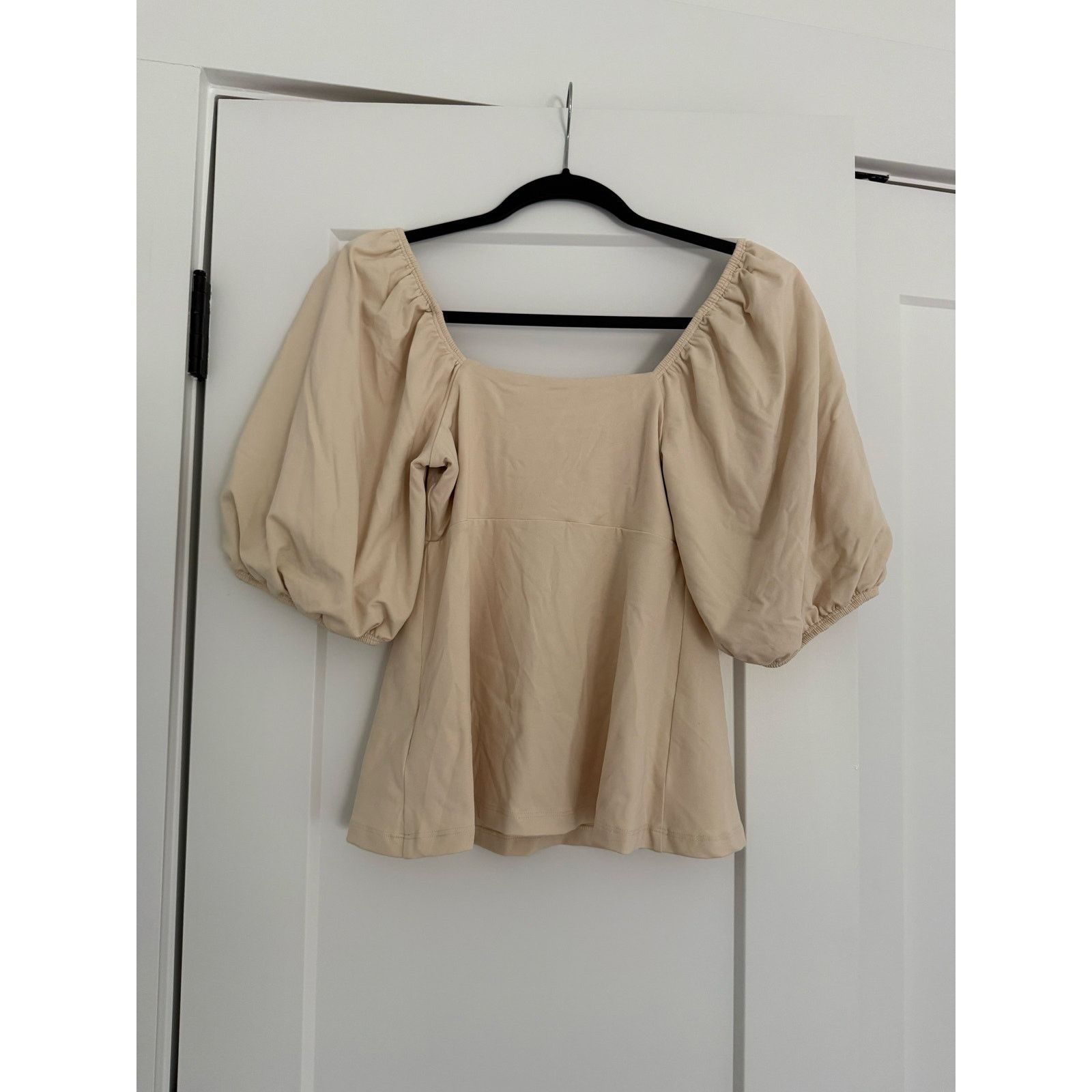 Susana Monaco $168 New Susana Monaco Revolve Puff Sleeve Top - crème - S Size S / US 4 / IT 40 - 6 Thumbnail