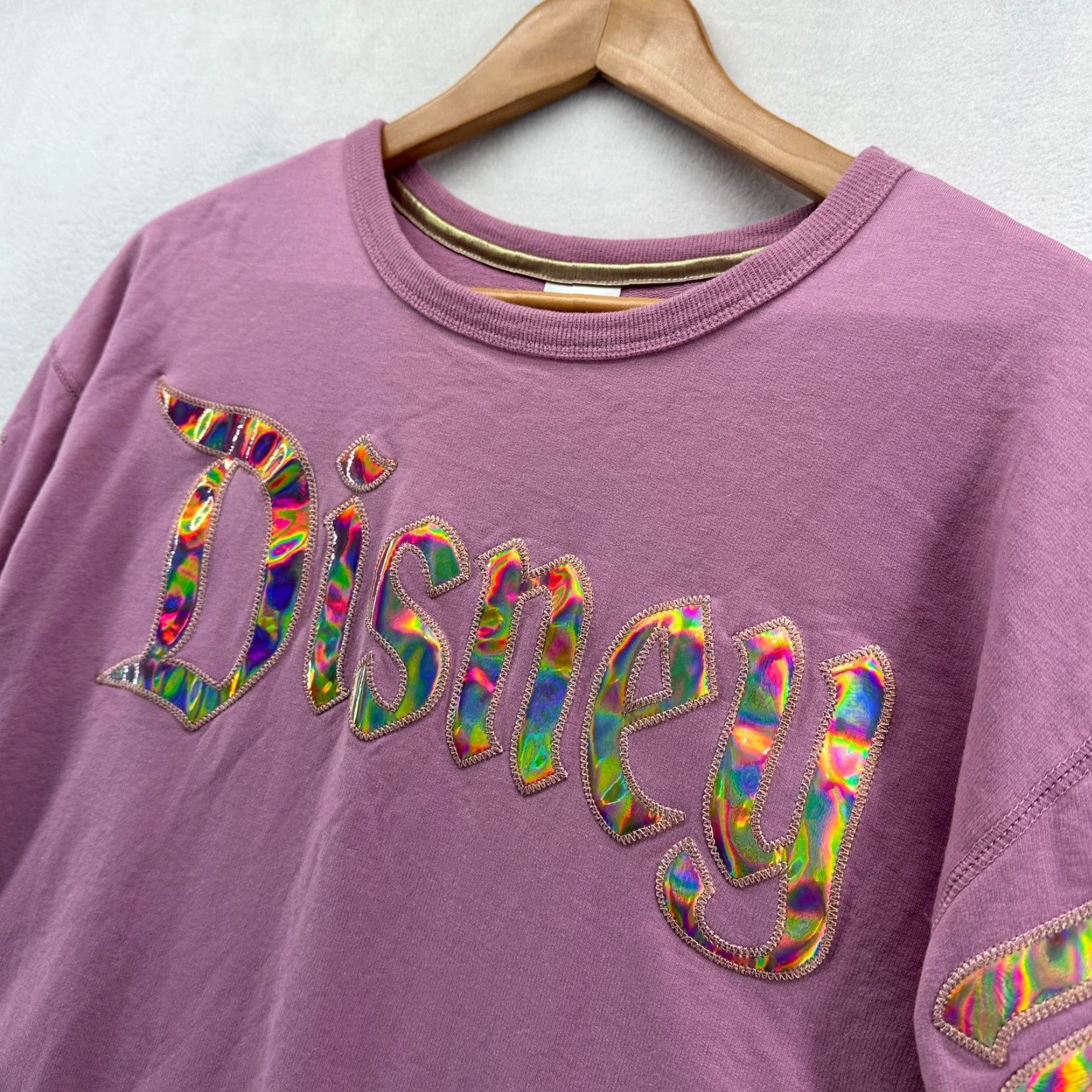 Disney Disneyland Sweatshirt Pullover Pink Womens L Iridescent 50th Anniversary Disney Mickey Mouse Crew Neck Long Sleeve Shirt Womens Size L / US 10 / IT 46 - 2 Thumbnail