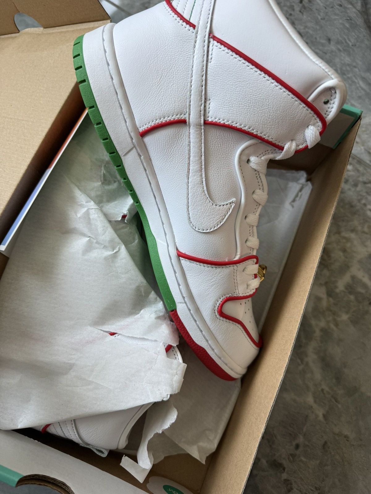 Nike 2020 Paul Rodriguez x Dunk High Premium SB ‘Boxing’ Size US 11 / EU 44 - 3 Thumbnail