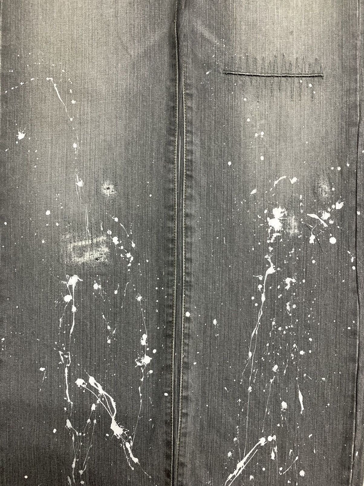Japanese Brand Vintage Takeo Kokuchi Split Paint Inspired Number Nine Denim Size US 32 / EU 48 - 5 Thumbnail