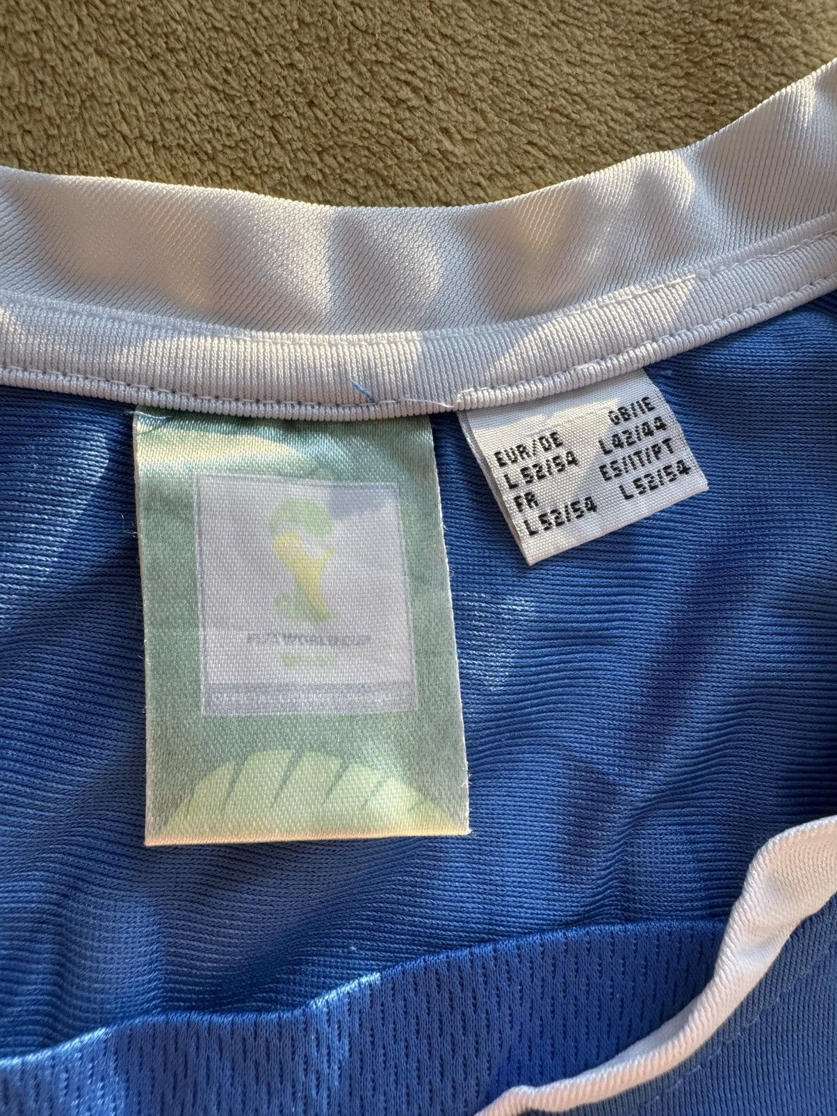 Vintage RARE ITALY FIFA WORLD CUP VINTAGE SOCCER JERSEY Size US L / EU 52-54 / 3 - 5 Thumbnail