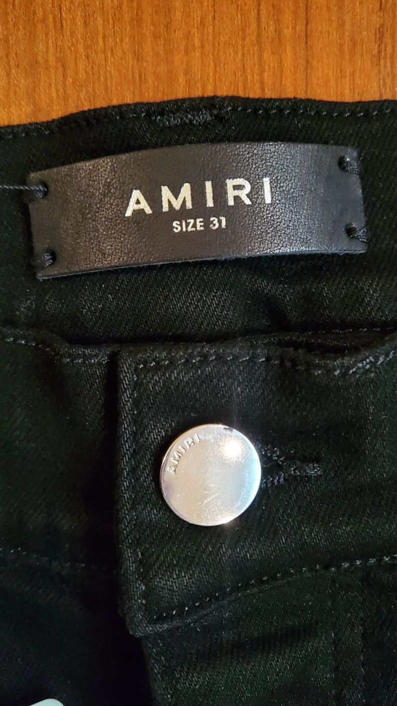 Amiri Amiri mx1 pure black denim Size US 31 - 2 Thumbnail