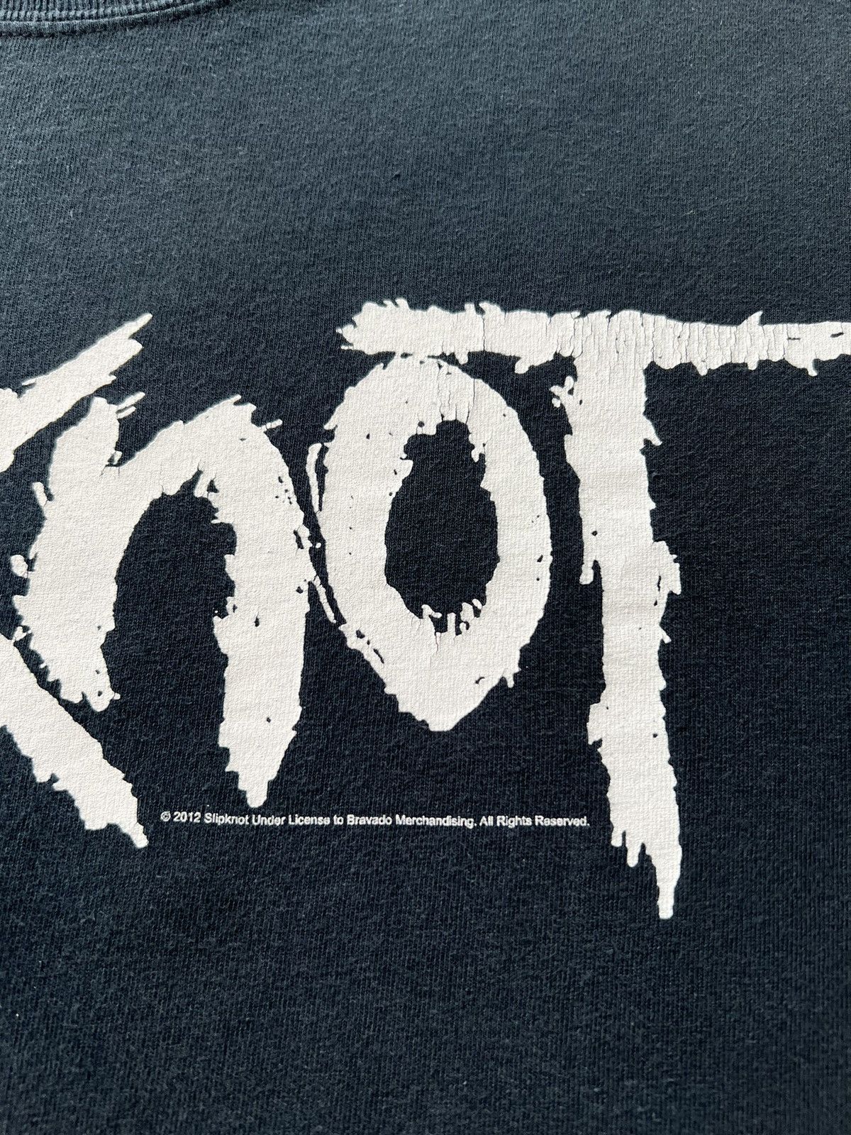 Band Tees Vintage 2012 Slipknot Rock Band Black T-shirt Size US M / EU 48-50 / 2 - 9 Thumbnail