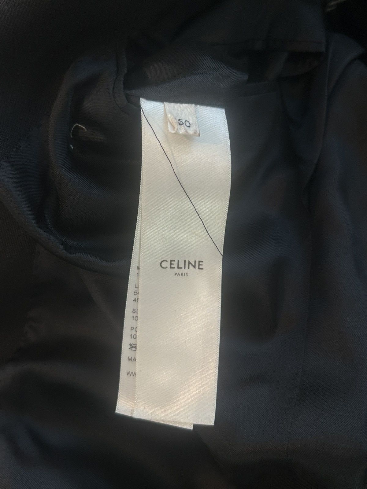 Celine HEDI SLIMANE SS2019 Crepe double button Blazer Size 50R - 6 Thumbnail