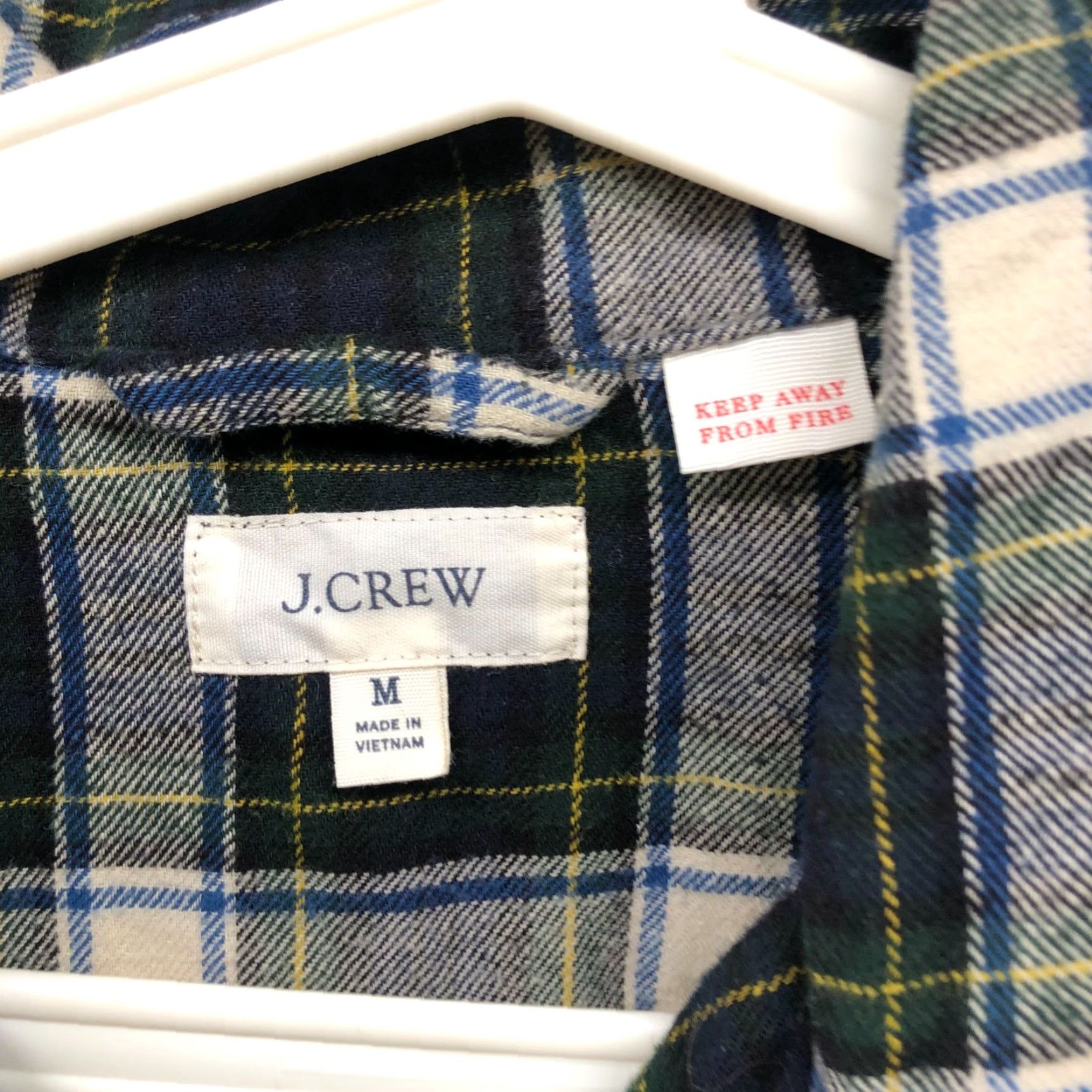 J.Crew J. Crew Flannel Pajama Shirt Mens M Green Scotch Tartan Plaid Cotton Button-Up Size US M / EU 48-50 / 2 - 3 Thumbnail