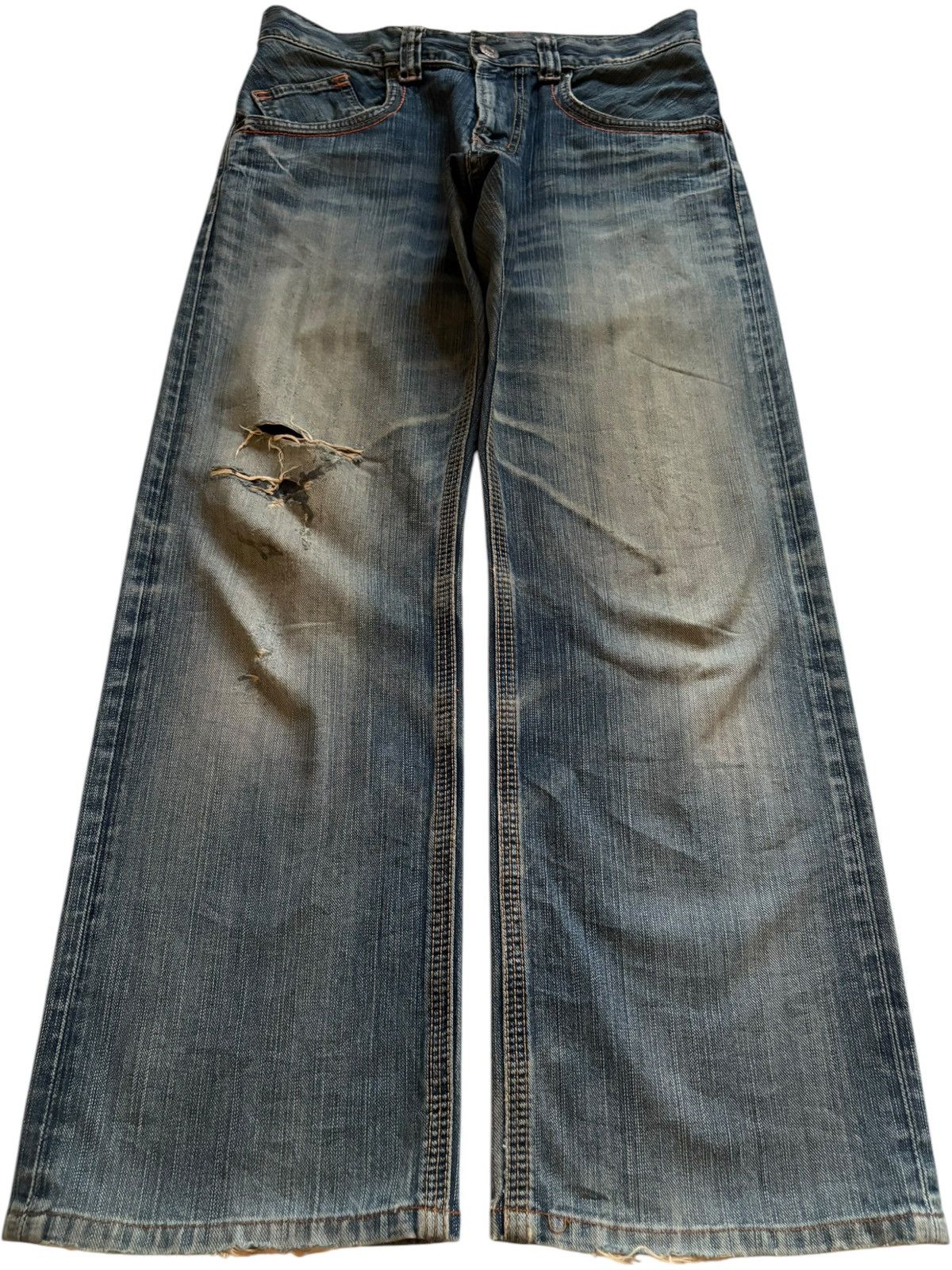 Edwin Exclusive Vintage Edwin XV Mud Wash Loose Baggy Jeans Size US 31 - 1 Thumbnail
