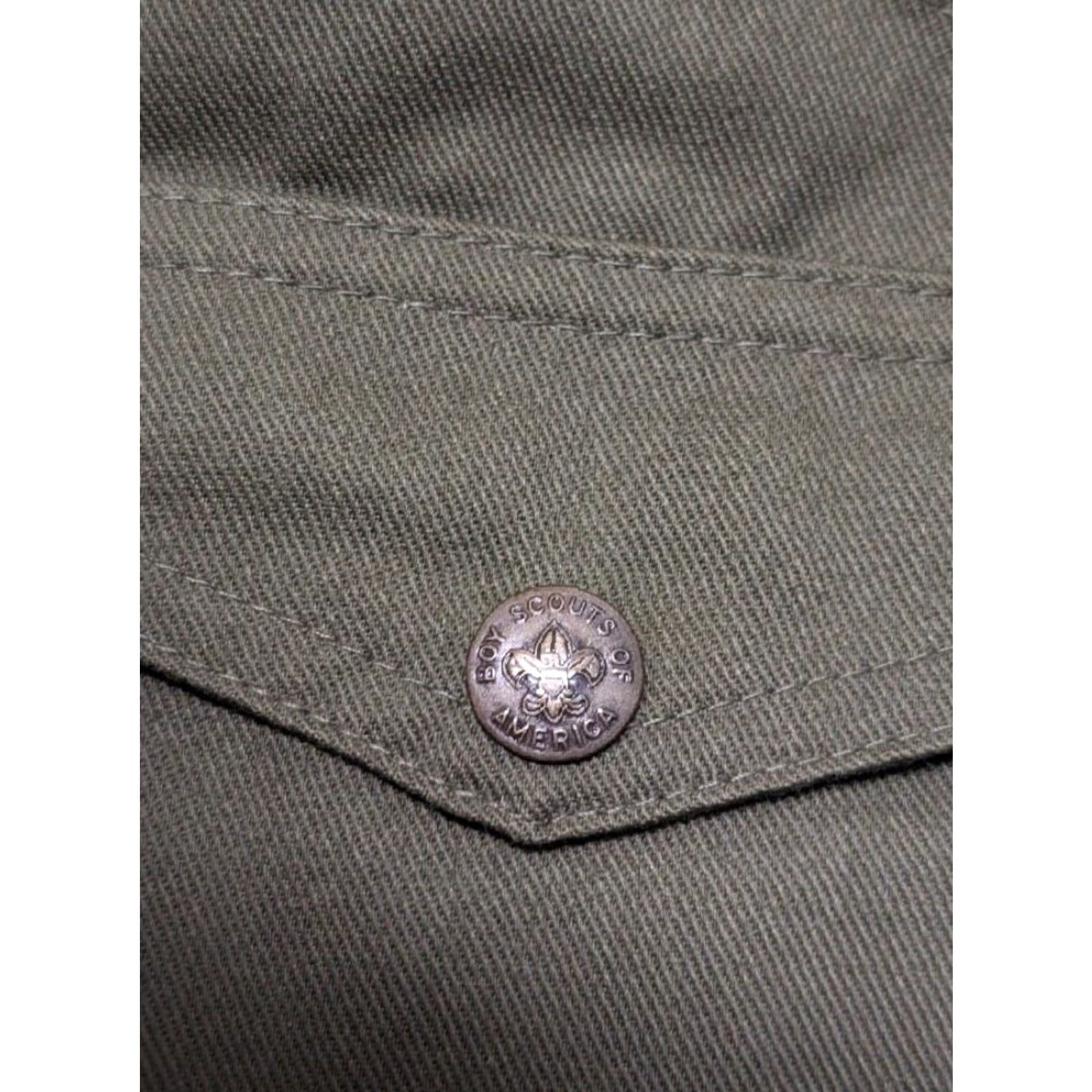 Vintage VINTAGE Boy Scouts of America Pants Cargo Twill Green 38x30 Cotton Size US 38 / EU 54 - 4 Thumbnail