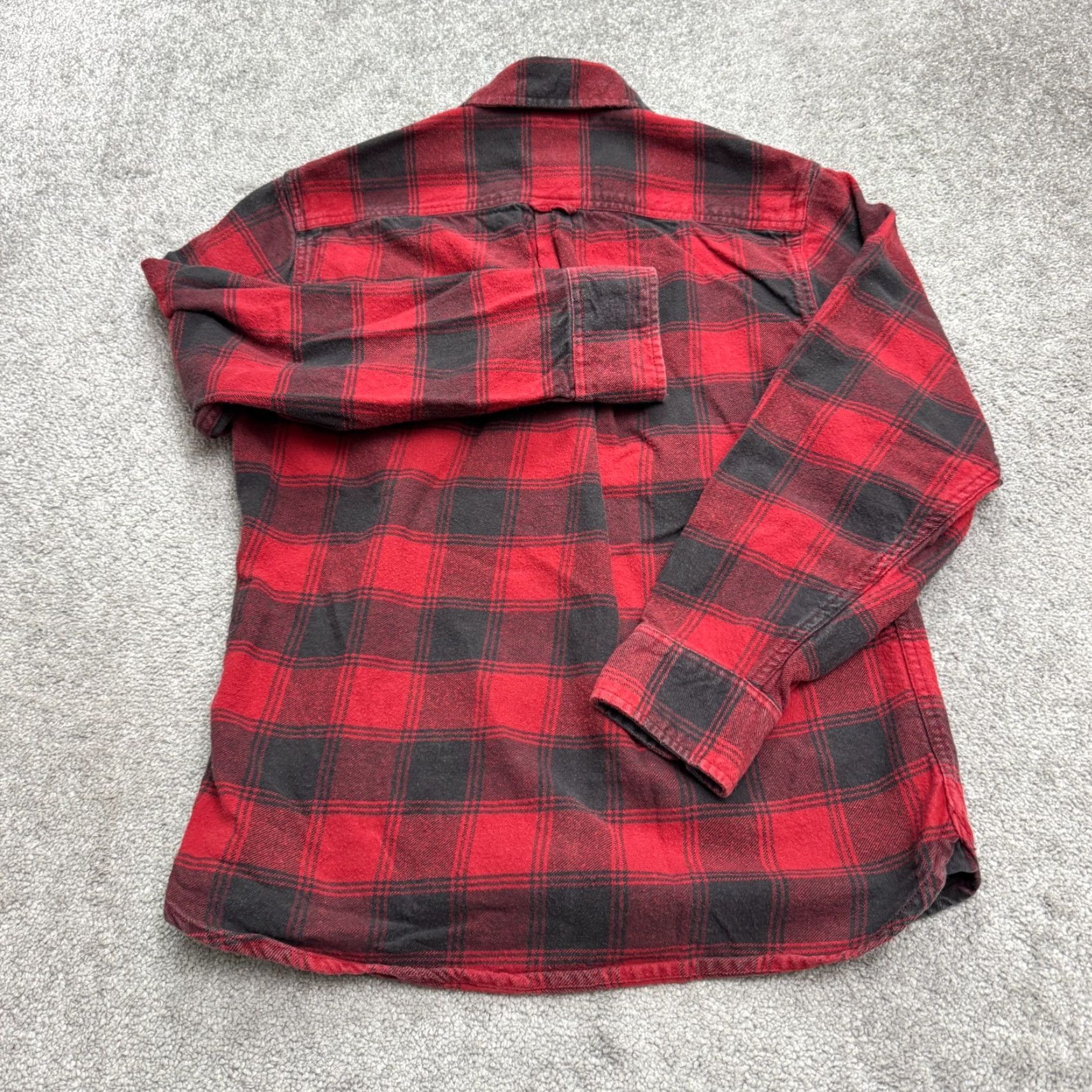 CO VINTAGE JACHS Shirt Mens M Red Plaid Heavyweight Flannel Button-Up Long Sleeve Pocketed 40 in Chest Mens Size US M / EU 48-50 / 2 - 2 Thumbnail