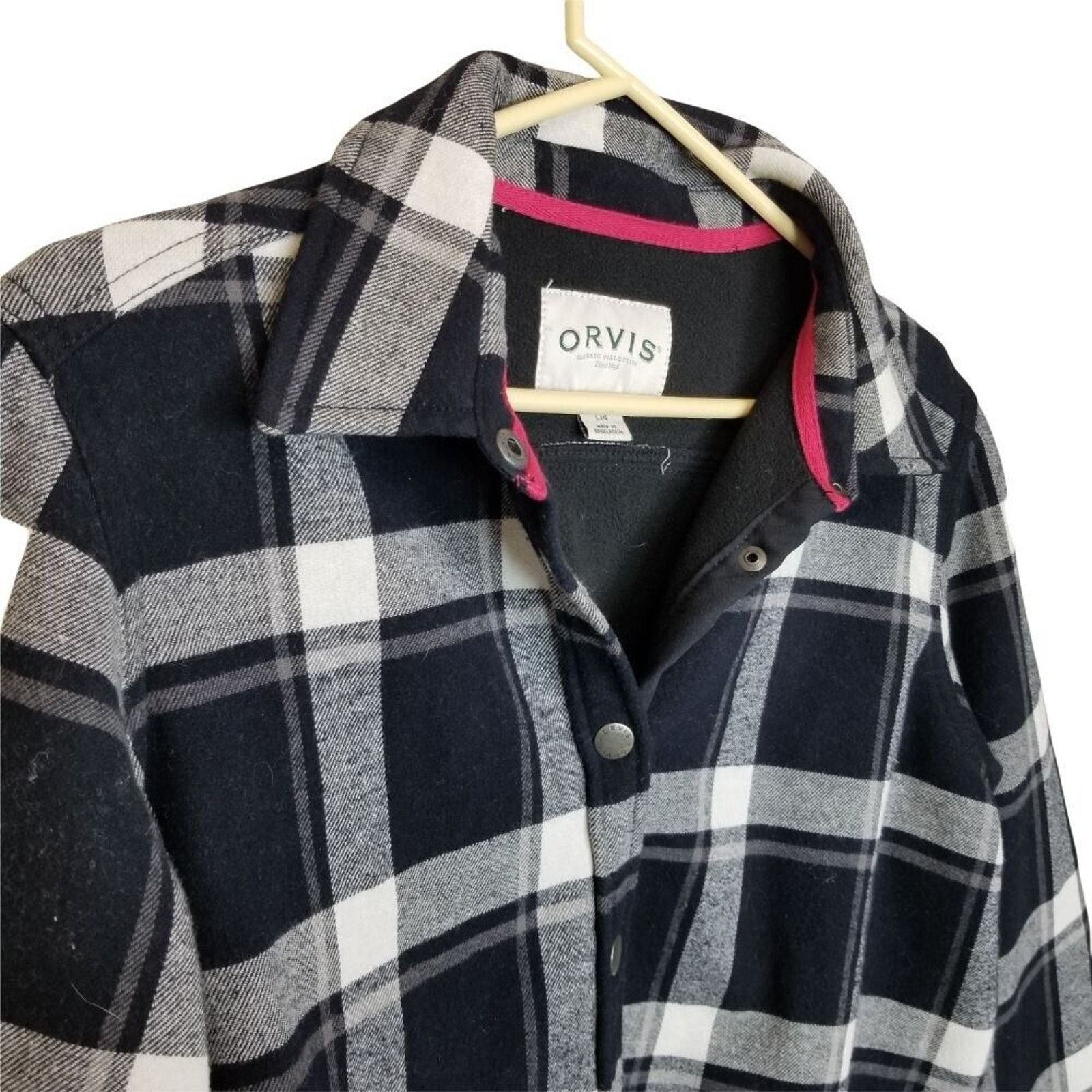 Orvis Orvis Womens Shacket Flannel Plaid Size L Gorpcore Utility Size L / US 10 / IT 46 - 6 Thumbnail