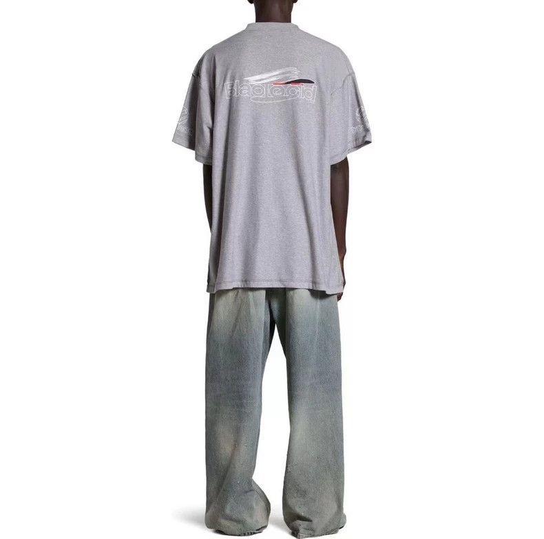 Balenciaga Balenciaga Black AI generates damaged short-sleeved ash. Size US L / EU 52-54 / 3 - 8 Thumbnail