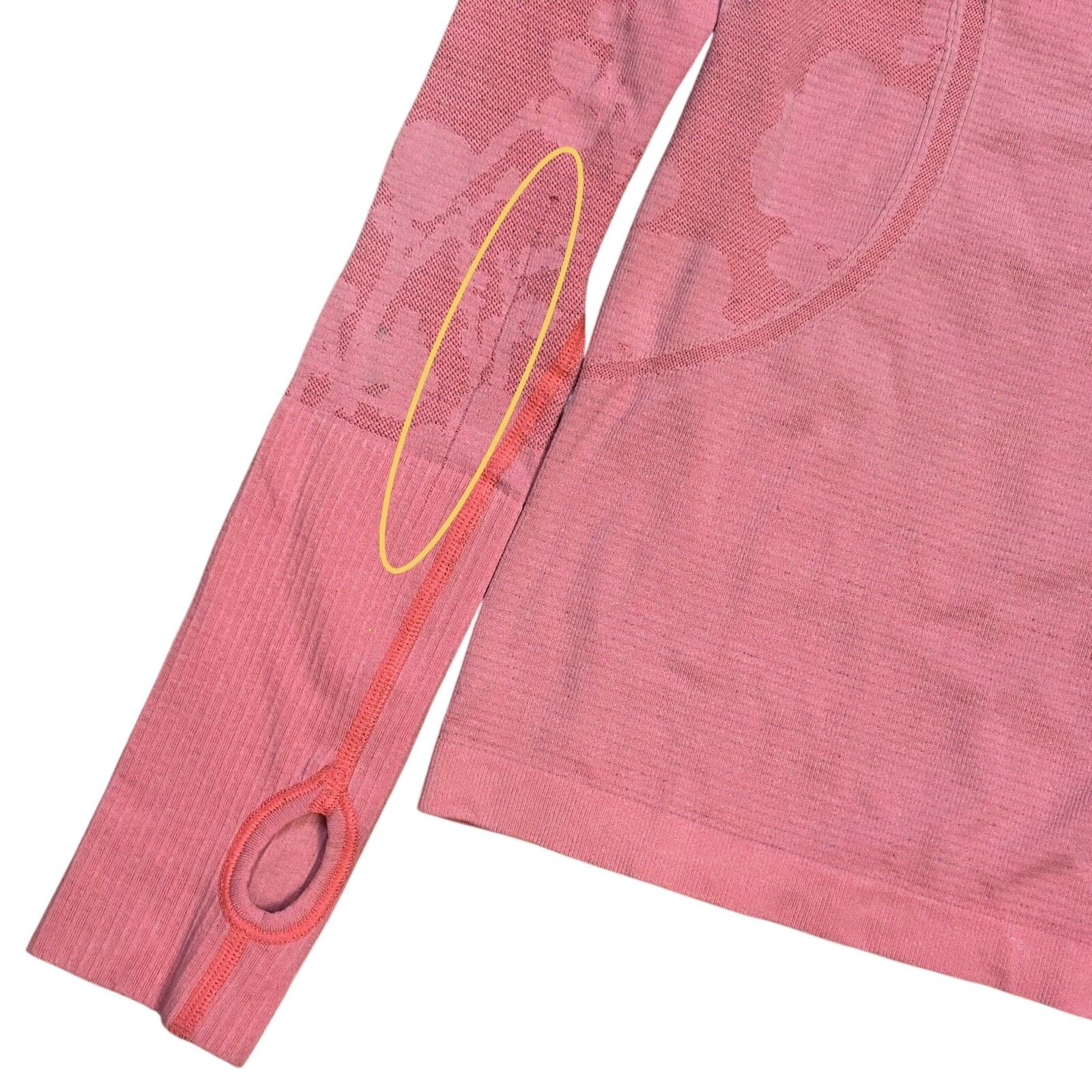 Lululemon Lululemon Run Swiftly Tech Long Sleeve Pink Flash Womens 4 Size S / US 4 / IT 40 - 4 Thumbnail