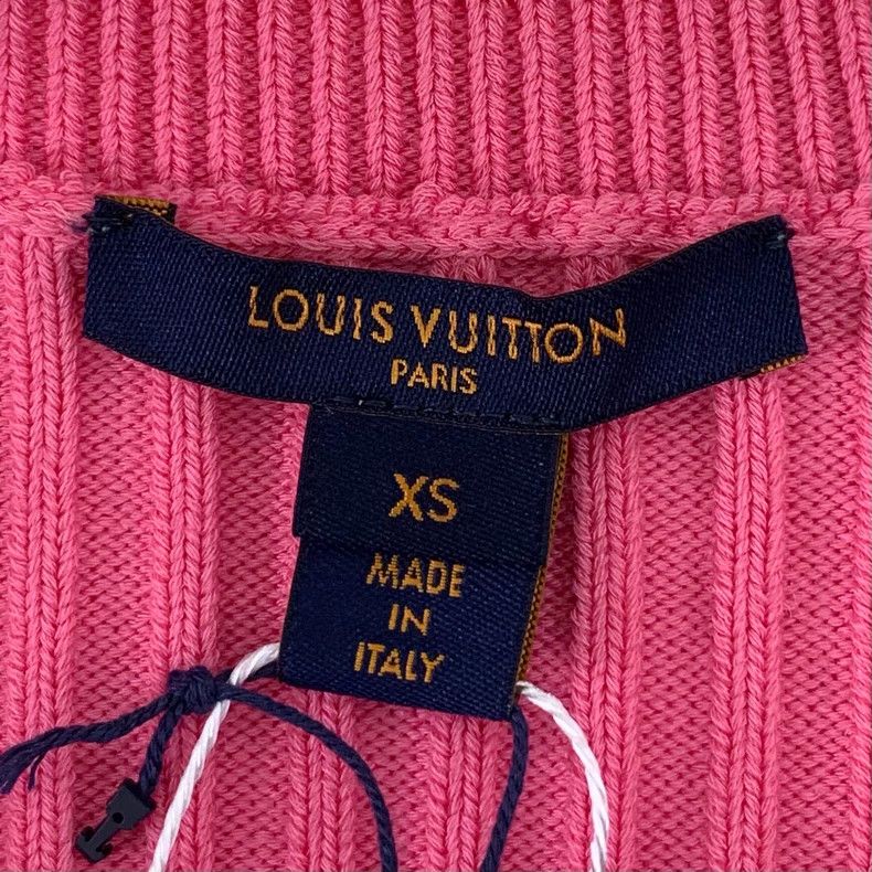 Louis Vuitton Louis Vuitton Pink striped bell sleeve knit cardigan jacke Size XS / US 0-2 / IT 36-38 - 6 Thumbnail
