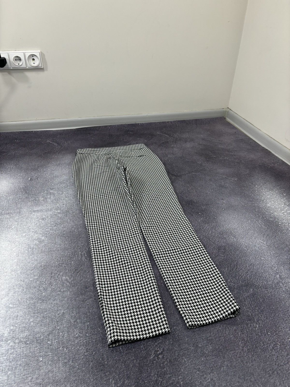 Sezane Sezane Clara Houndstooth High Waist Luxury Tapered Pants Size 26" / US 2 / IT 38 - 13 Thumbnail