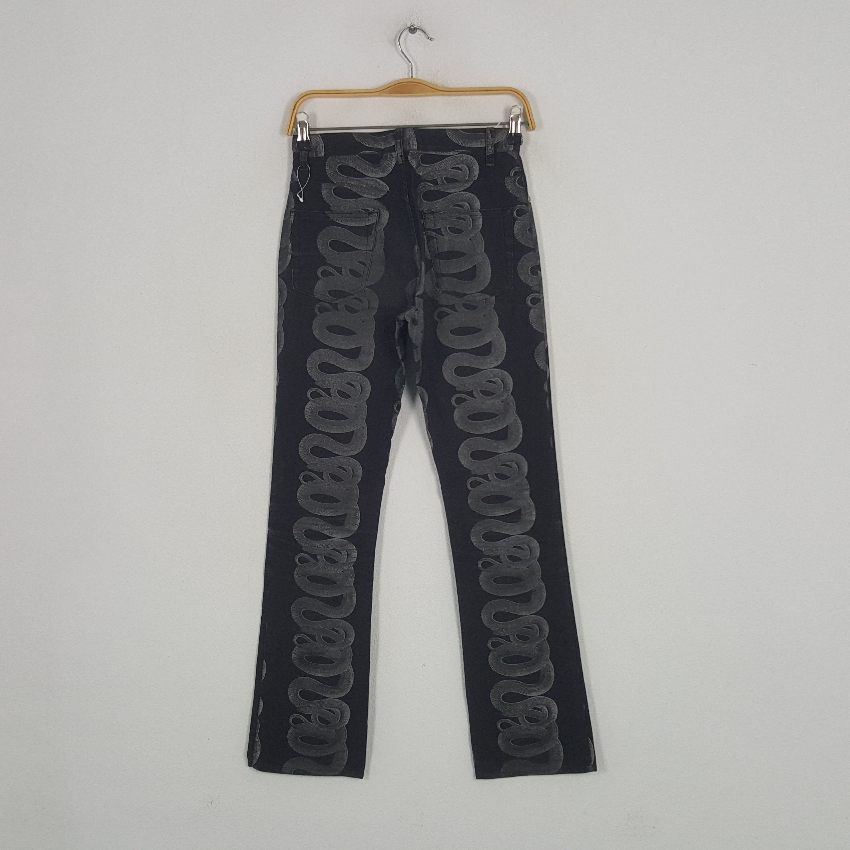 Hysteric Glamour × Japanese Brand × Vintage Vintage Hysteric Glamour Snake Art Japanese Denim Jeans Size 25" / US 0 / IT 36 - 4 Thumbnail